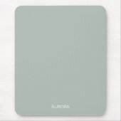 Eleganter Sage Green Personalisiert Name - Mousepad (Vorne)