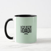 Eleganter Salbeigrüner Dad-Becher Tasse (Links)