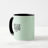 Eleganter Salbeigrüner Dad-Becher Tasse (Vorderseite Links)