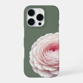Eleganter Salbeigrüner Rosa Blumenstrauß iPhone 16 Pro Hülle