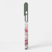 Eleganter Salbeigrüner Rosa Blumenstrauß iPhone Hülle (Linke Seite)