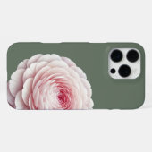 Eleganter Salbeigrüner Rosa Blumenstrauß iPhone Hülle (Rückseite (Horizontal))
