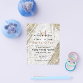 Eleganter Salon Grand Opening Flyer (Einzeln)