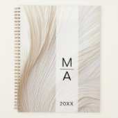 Eleganter Salon Monogram Waves Planer (Vorderseite)