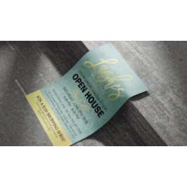 Eleganter Salon Open House Flyer