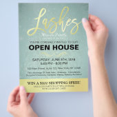 Eleganter Salon Open House Flyer (Hand)