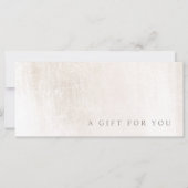 Eleganter Salon Wellness-Center Geschenkgutschein  (Vorderseite)