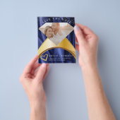 Eleganter Samtring Save the Date Fotokarte Flyer (Gruppe)