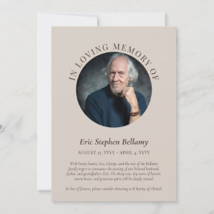 Eleganter Sand & Brown im Love Memory Ankündigung