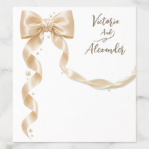 Eleganter Satin-Schleifen-Hochzeitsumschlag-Einleg