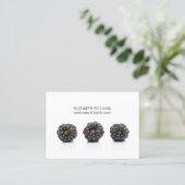 Eleganter, sauberer BlackBerry Nutritionist Health Visitenkarte (Stehend Vorderseite)