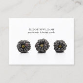 Eleganter, sauberer BlackBerry Nutritionist Health Visitenkarte (Vorderseite)