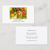 Eleganter, sauberer Gemüse Ernährungsspezialist Visitenkarte (Vorne/Hinten)