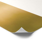 Eleganter Sauberer Minimaler Clean Foto Abschluss Poster (Ecke)