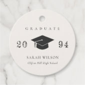 Eleganter sauberer, moderner Minimal einfacher Abs Geschenkanhänger (Vorderseite)