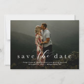 Eleganter Save the Date Foto-Magnet Magneteinladung (Vorderseite)