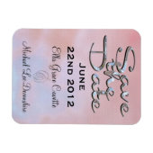 Eleganter Save the Date Summer Magnet (Horizontal)