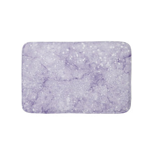 Eleganter, schick-weicher Lavendel aus lila Glitze Badematte