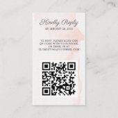 Eleganter schicker Foto QR Code Online-UAWG Begleitkarte (Vorderseite)