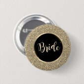 Eleganter schicker Goldglitter Button (Vorne & Hinten)