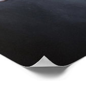 Eleganter, schicker Lama mit Zylinder und Pfeife Poster (Ecke)
