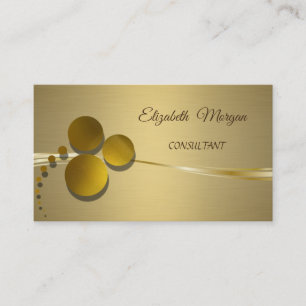 Eleganter schicker Luxus Faux Gold Visitenkarte