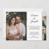 Eleganter schicker Marmor Hochzeit verzögert benut (Vorderseite)