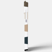 eleganter schicker, moderner, horizontaler Streife Case-Mate iPhone Hülle (Rückseite / Links)