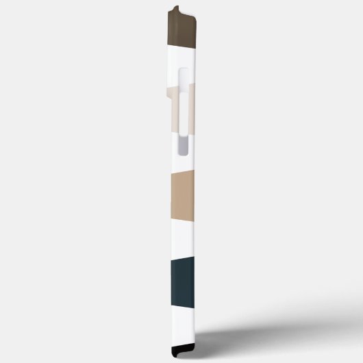 eleganter schicker, moderner, horizontaler Streife Case-Mate iPhone Hülle (Rückseite / Links)