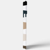 eleganter schicker, moderner, horizontaler Streife Case-Mate iPhone Hülle (Rückseite / Rechts)