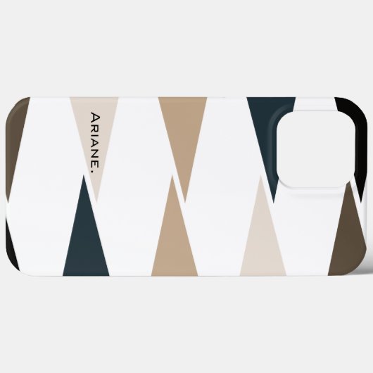 eleganter schicker, moderner, horizontaler Streife Case-Mate iPhone Hülle (Rückseite (Horizontal))