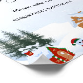 Eleganter & schicker Weihnachtstisch mit individue Poster (Ecke)