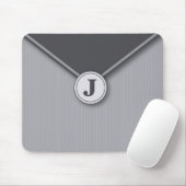 Eleganter Schiefer personalisiertes mit Monogramm Mousepad (Mit Mouse)