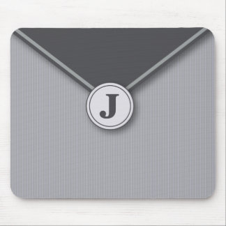 Eleganter Schiefer personalisiertes mit Monogramm Mousepad