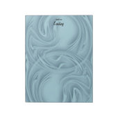 Eleganter Schlaganfall über Abstrakt Notizblock (Rotiert)