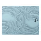 Eleganter Schlaganfall über Abstrakt Notizblock (Vorderseite)