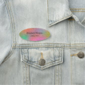 Eleganter schlichter Glitzer Ombre Namensschild (Beispiel)