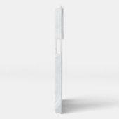 Eleganter Schlichter weißer Marmor iPhone Hülle (Rechte Seite)