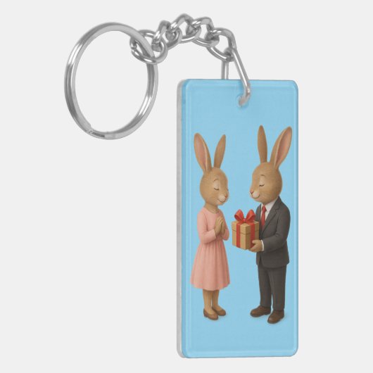 🔑 eleganter Schlüsselanhänger der Liebe - Der per (Vorderseite links)