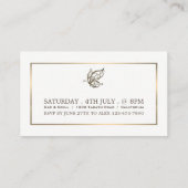 Eleganter Schmetterling, Eintrittskarte Begleitkarte (Rückseite)