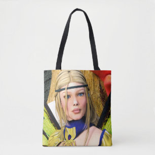Eleganter Schmetterling-Fee Fantasie-Porträt Tasche