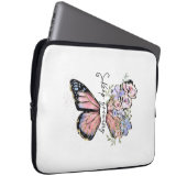 Eleganter Schmetterling, florale Motivation Laptop Laptopschutzhülle (Vorne Rechts)