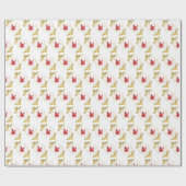 eleganter Schmetterling Geschenkpapier (Flach)