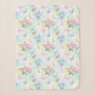 Eleganter Schmetterling Nahtloser Druck Sherpadecke