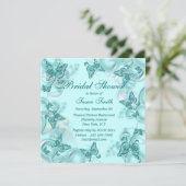 Eleganter Schmetterling| Personalisieren Einladung (Stehend Vorderseite)