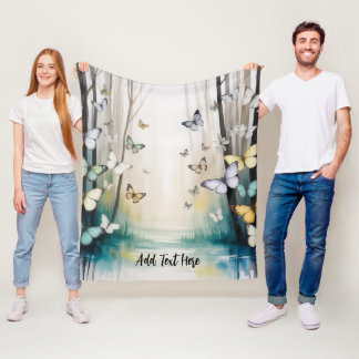 Eleganter Schmetterling Personalisiert Fleecedecke