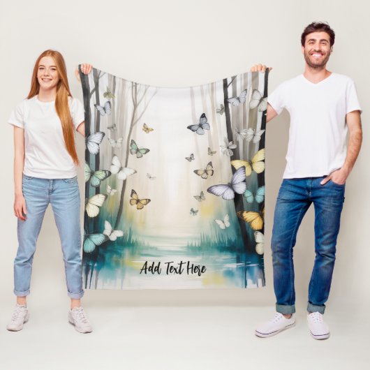 Eleganter Schmetterling Personalisiert Fleecedecke (Beispiel)