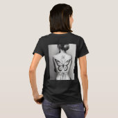 "Eleganter Schmetterling Print Women's Basic T - S T-Shirt (Schwarz voll)
