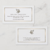 Eleganter Schmetterling, Rabattgutschein Rabattkarte (Vorne/Hinten)