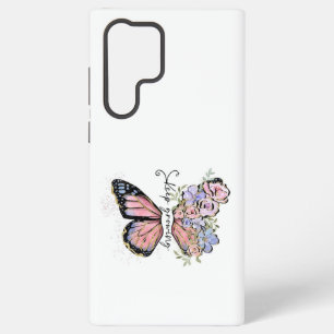 Eleganter Schmetterling und florales Design Samsun Samsung Galaxy Hülle